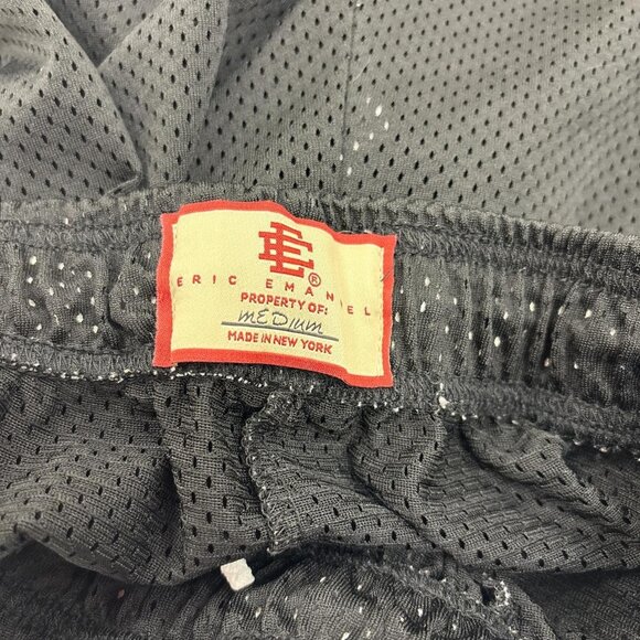 Eric Emanuel EE 76ers Shorts Mens M Philadelphia Black and Red AUTHENTIC - Picture 7 of 8